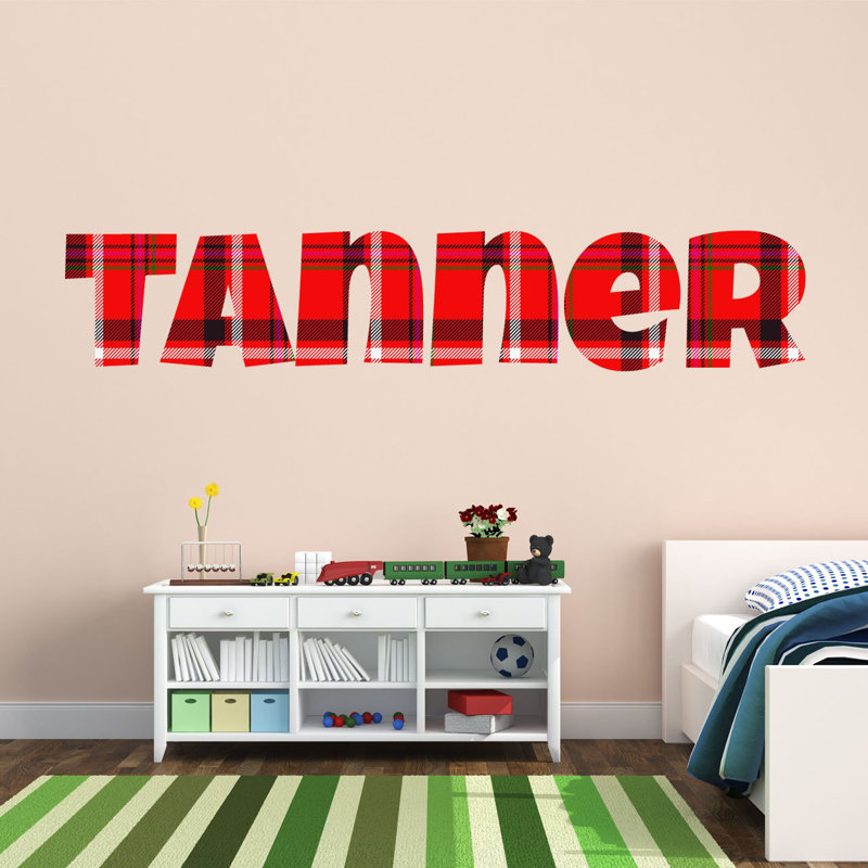 Adhésif décoratif personnalisable, H 8 po x l 30 po, Rouge, Oui