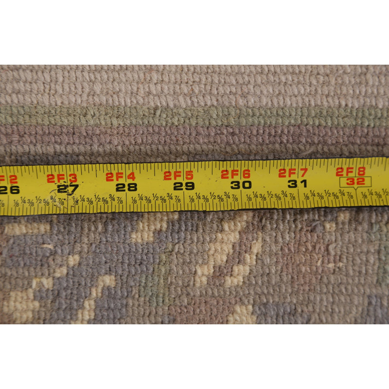 Amy-May One-of-a-Kind 5'4" X 8'0" Wool Area Rug in Beige