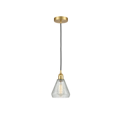 Luminaire suspendu conique à 1 lumière Petronille