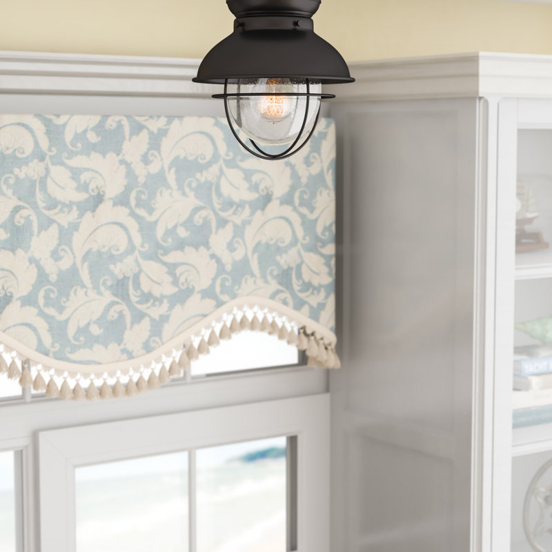 Rhone 1 - Light 9'' Caged Globe Flush Mount