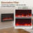 Hwang Wall Mounted/Recessed-in Ultra-Thin Electric Fireplace-1916877711