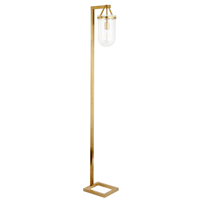 Lampe sur pied arquée 68 po Garceau, Clair, Doré