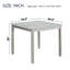Table carrée en bois