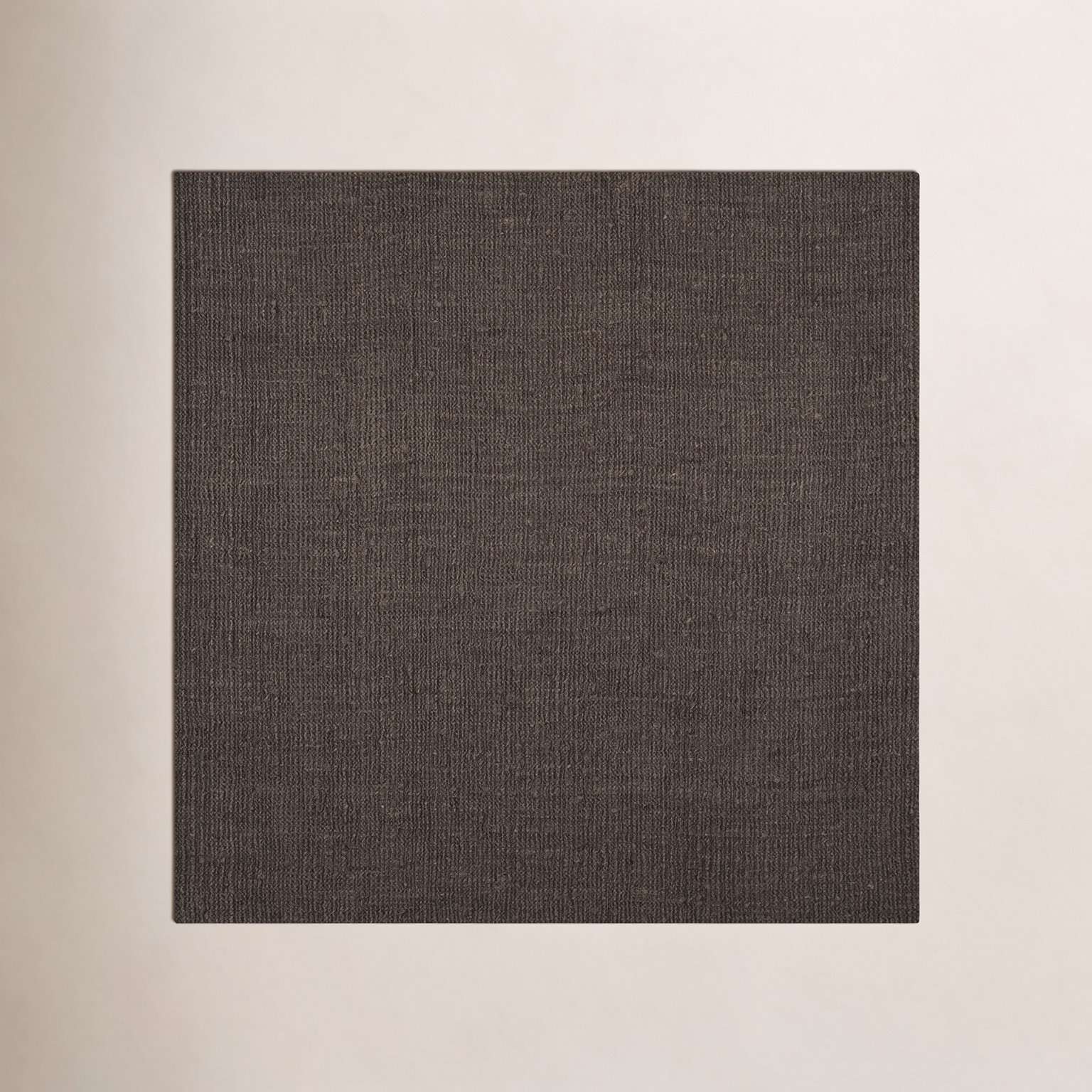 Barkley Brown Hand-Woven Jute Rug, Square 8'