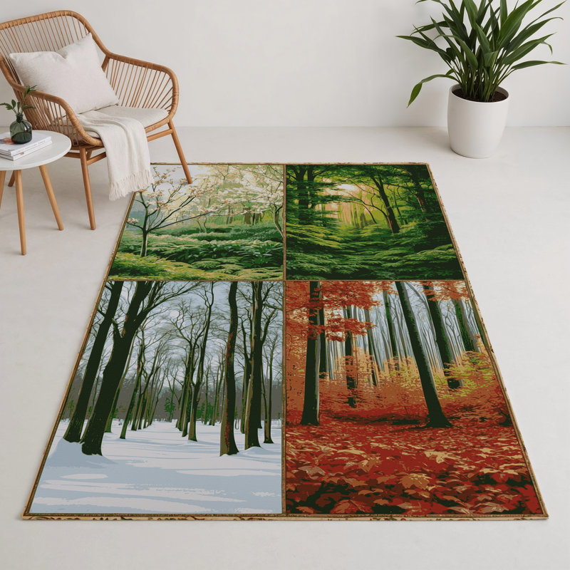 Tapis d'intérieur et d'extérieur brun Nature, Rectangulaire 3 pi x 5 pi