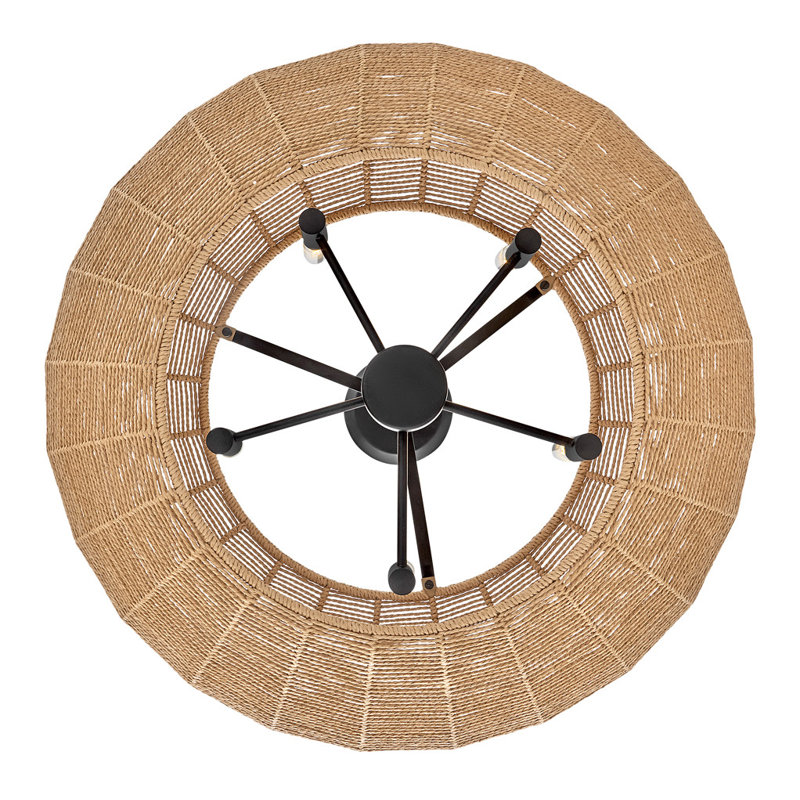 Luca 5 - Light Chandelier, Black/Brown