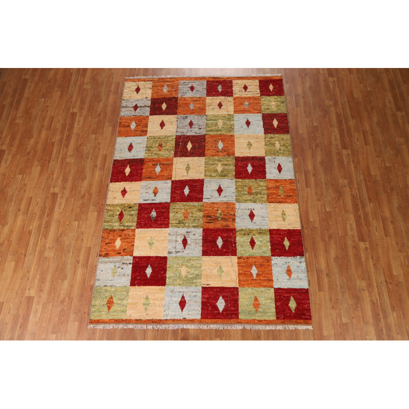 One-of-a-Kind 6'0'' X 8'11'' New Age Wool Area Rug in