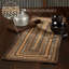 Chemin de table géométrique en jute et coton Birt Whistle-1547706425