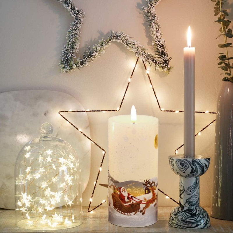Bougie cylindrique sans flamme