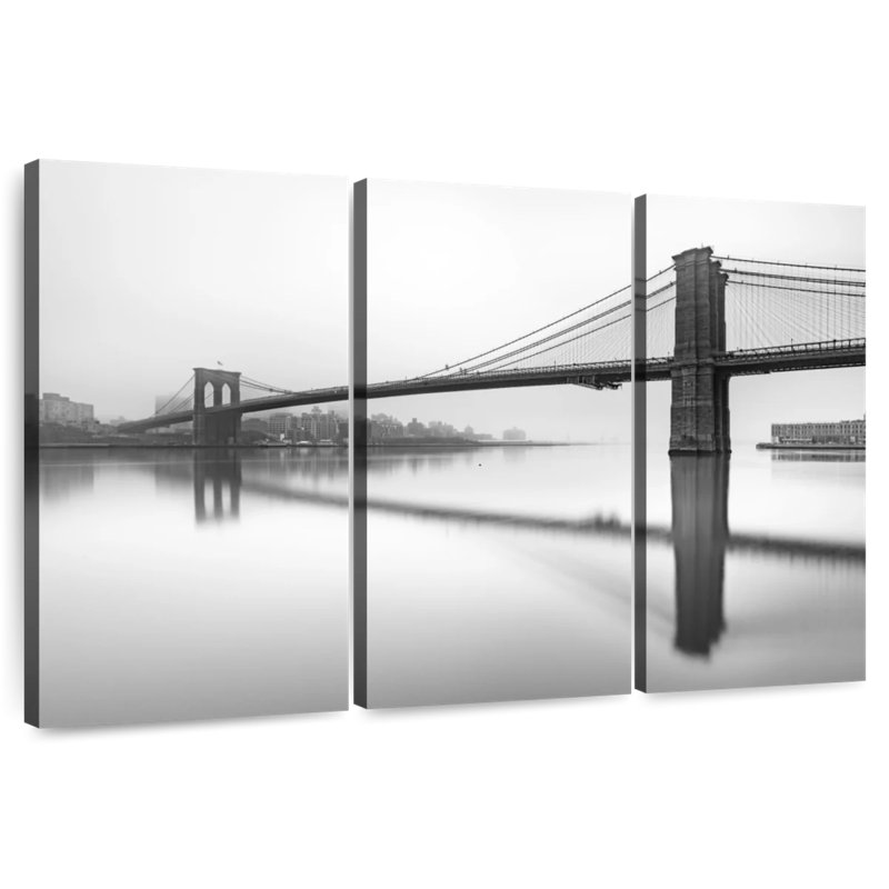 Lilie Hazy Brooklyn Bridge, H 28 po x l 45 po