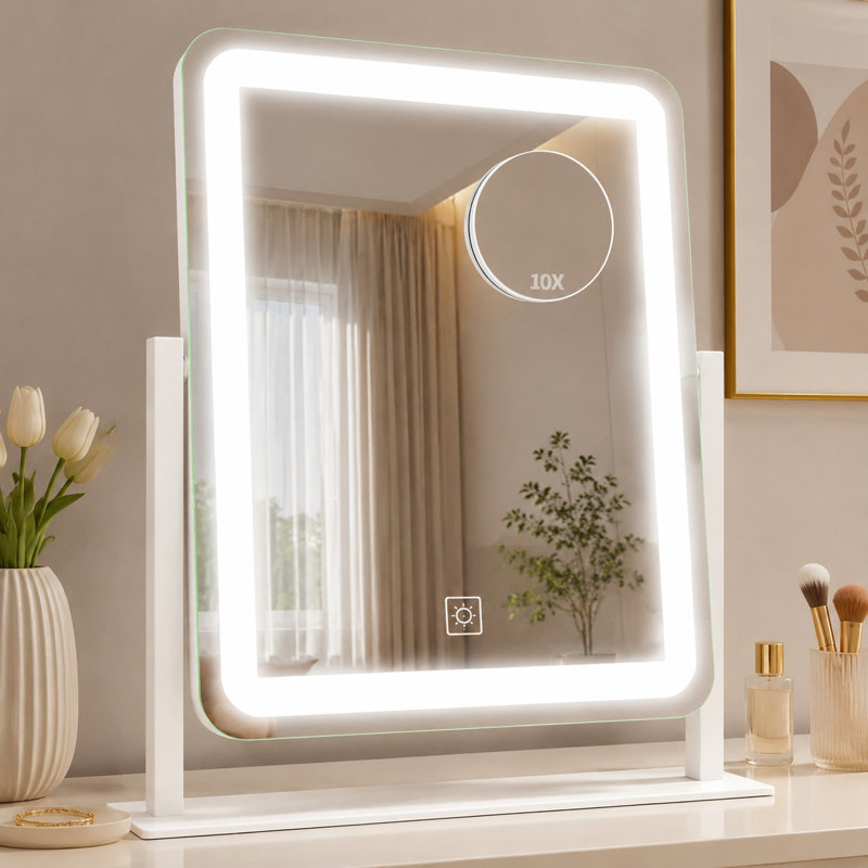 12.6"x15" LED Makeup Mirror with Lights