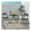 Ensemble de 4 chaises pliantes, chaises pliantes rembourrées en cuir, chaises pliantes robustes en métal, pour la maison, le bureau, le pair, paquet de 4-1274637784