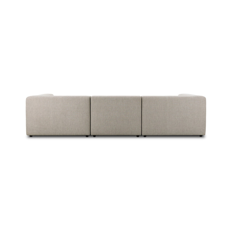 Lawndale Sectional, Napa Sandstone Polyester Blend, Left Hand Facing