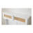 Clothes Hanger Hall Tree Storage Bench Shoe Rack For Entryway, Hall Tree With Bench And Shoe Storage, Hall Tree Entryway Bench With Rattan Door White-914021601