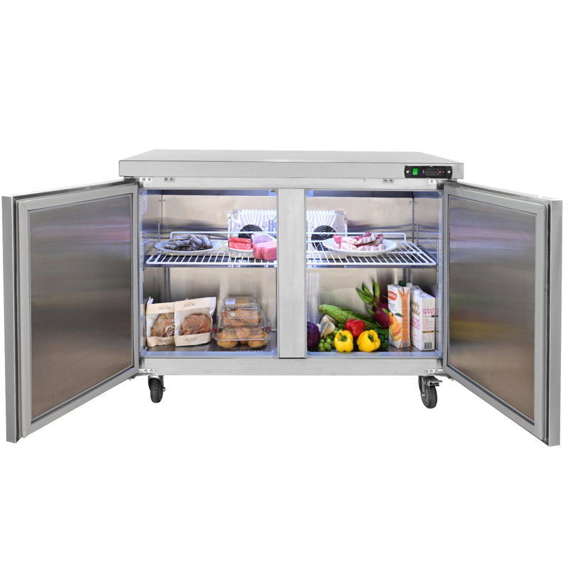 VEVOR 12.85 Cubic Feet Prep Refrigerator - 48''