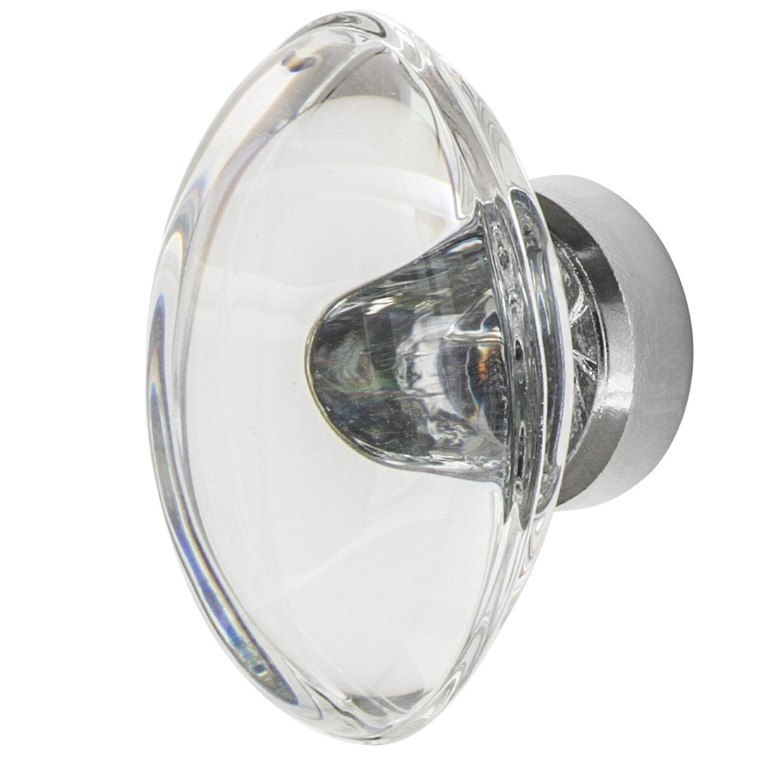 Nostalgic Warehouse Oval Clear Crystal 1 3/4" Cabinet Knob Nostalgic Warehouse 