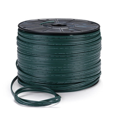 Yescom 500Ft SPT-1 Electrical Wire 18 AWG UL Listed with 20 Male/Female Plugs Christmas Extension Lamp Wire Cord Green Rope