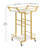22" Bar Cart with Glass Holders,Rolling Wine Cart,Kitchen Storage Cart