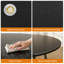 Ensemble de table de salle à manger pour 6 chaises de table de cuisine 7 pièces pour 6, table de salle à manger ronde de 47 po avec 6 chaises, table de salle à manger compacte en bois pour la cuisine, le salon, le noir
