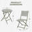 3-piece Steel Frame Wicker Folding Bistro Set-465441273