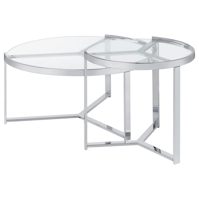 Ilgar 2 - Piece Cocktail Table, Chrome