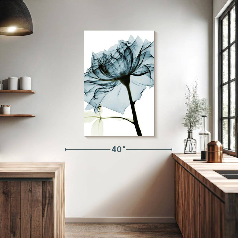 Harnek Blue Rose, 39" H x 26" W