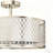 17Inch Modern Drum Chandelier Semi Flush Mount Ceiling Lighting Fixture