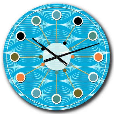 Horloge murale Mid-Century
