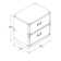 Commode d'appoint 2 tiroirs Harrison