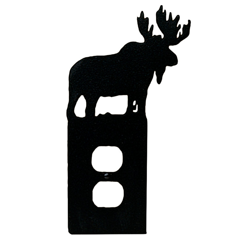 Rustic Lodge Animals 1 - Gang Duplex Outlet Wall Plate