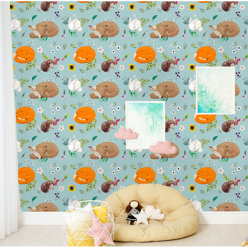 Rouleau de papier peint pelez et collez, L 16,67 po x l 25 po