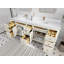 Meuble-lavabo double 84 po avec plateau en quartz Sonoma-101692587