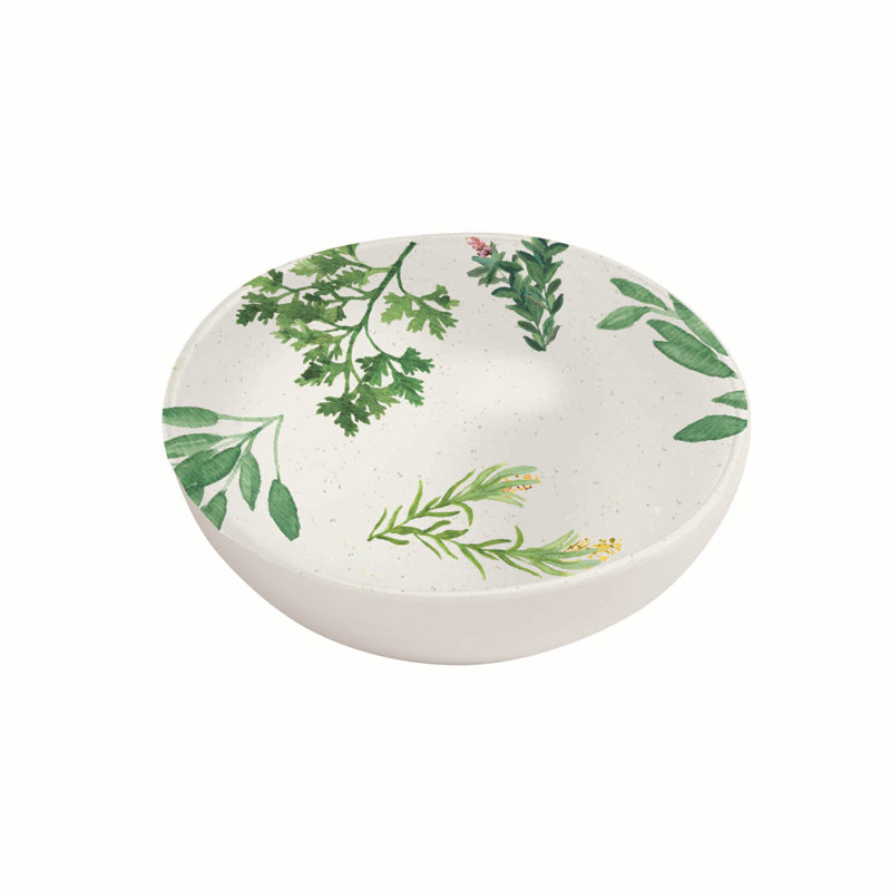 Bol à pâtes en mélamine herbes Lodd