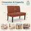 Banc de 39 po en similicuir moderne
