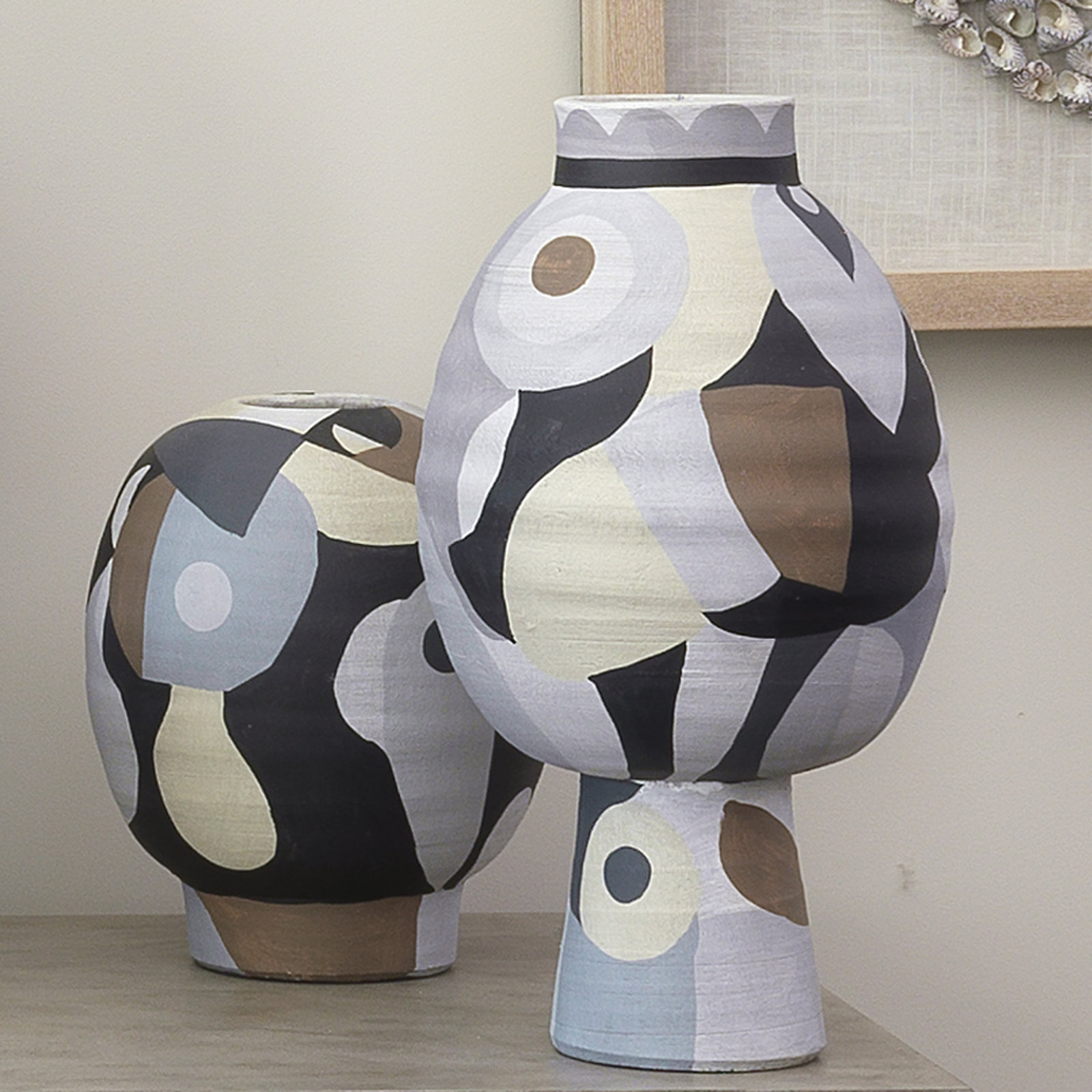 Ventina 15.5'' Handmade Ceramic / Porcelain Table Vase
