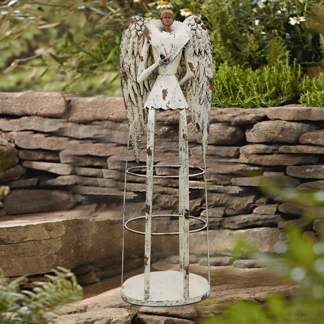 Indoor Outdoor Yard Lawn Angel Statue Trinx