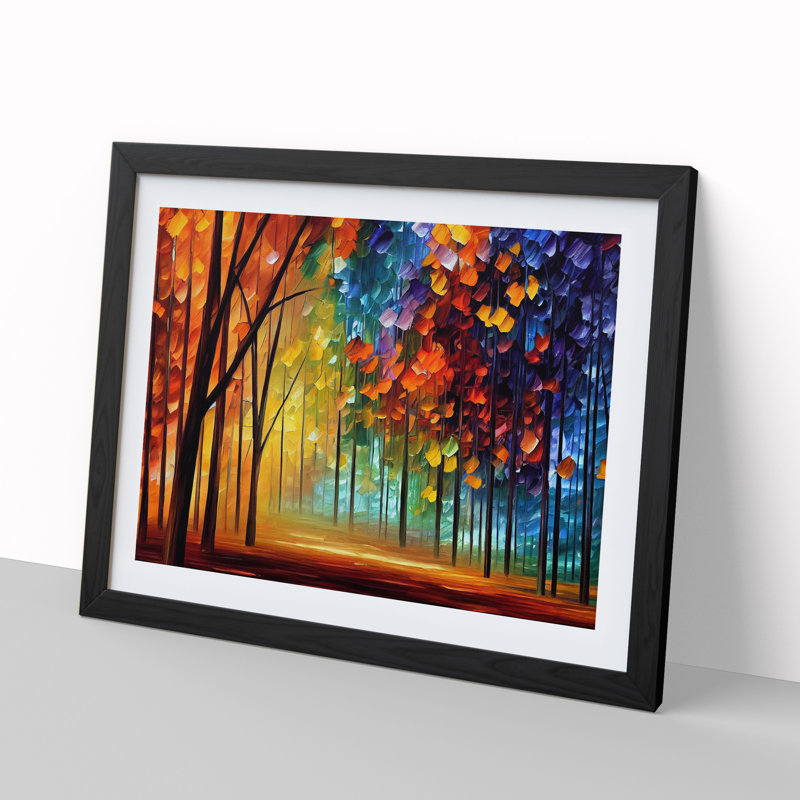 Forest Colours Vol.5 - Single Picture Frame Print, Black Framed, 46cm H x 64cm W x 2cm D