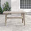 Seren Rectangular Outdoor with Umbrella Hole Dining Table - 140 cm W 80 cm D-10996731