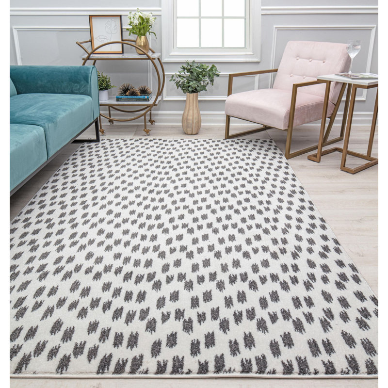 Callum Contemporary Seeing Spots Area Rug, Rectangle 8'3" x 10'
