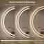 LED Bathroom Round Mirror with Light – Anti-Fog and Adjustable Colour Lighting-671517304