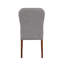 2 chaises de salle à manger gris Ashen - 2 coussins rembourrés de mousse pour le confort