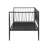 Transitional Metal Twin Daybed Frame with Angled Backrest