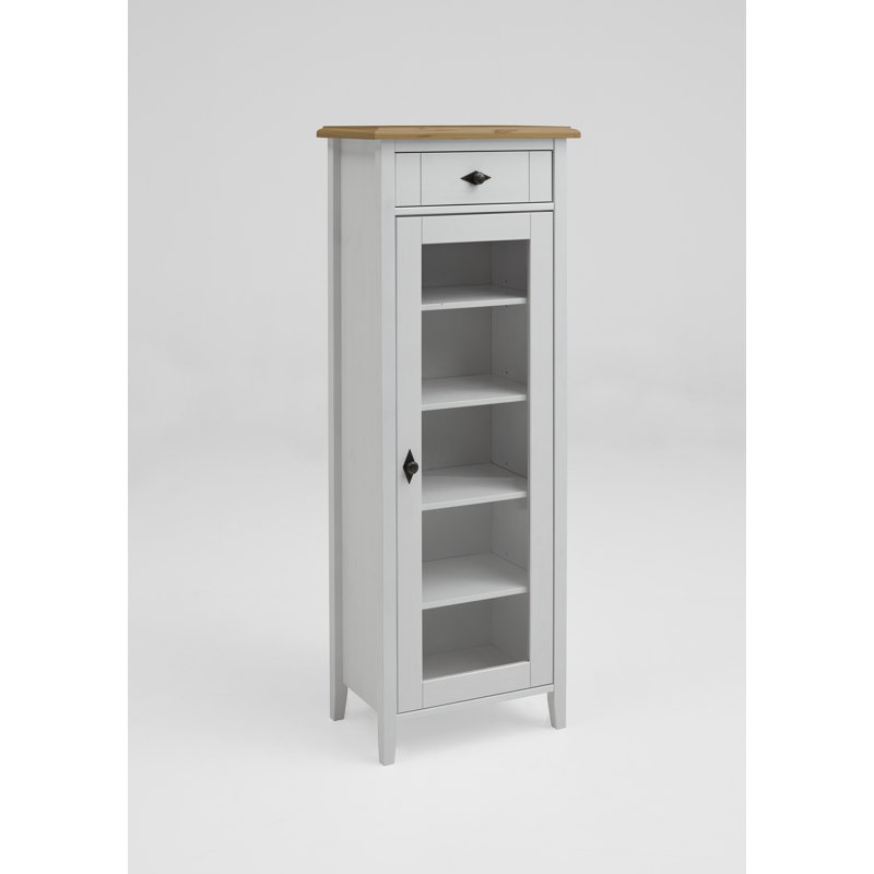 Mcgrew Linen Cabinet, White/Light Oak