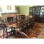 Multi-Banded Mahogany Dining Table