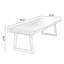 Bureau rectangulaire en bois massif brun noyer + noir-341338730