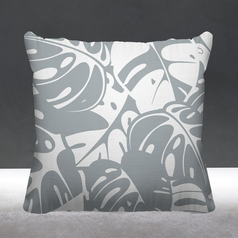 Coussin intérieur / extérieur Acton, L 19 po x H 19 po, gris