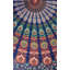 Tapisserie en coton à imprimé mandala floral peacock