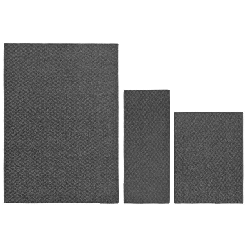 Rectangle Resa 5'x7', 3'x4', 24"x60" Area Rug with Non-Slip Backing