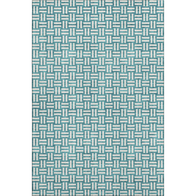 Premium Machine Washable Prisco Teal Rug