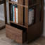 Bibliothèque de rangement de style rétro